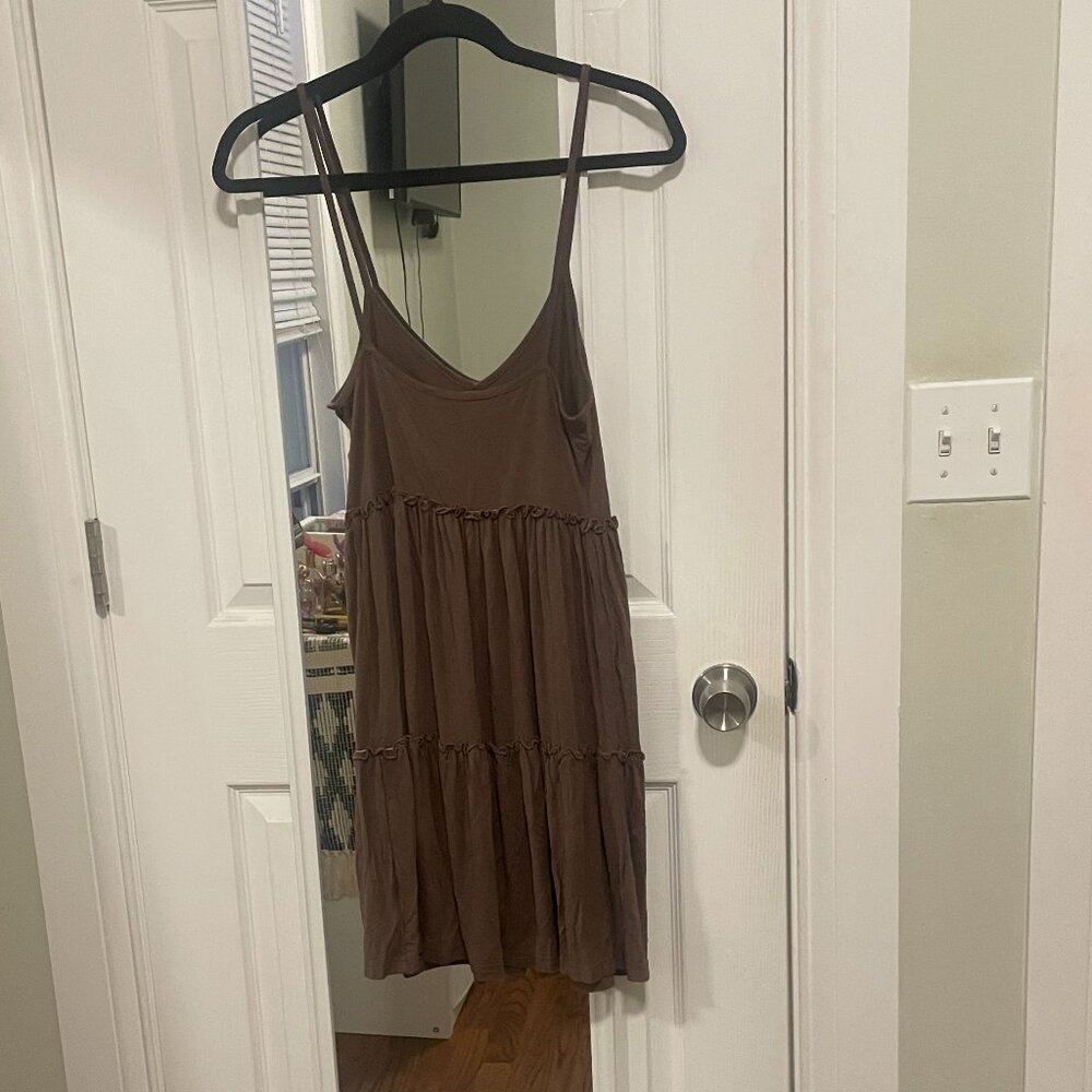 Brown Summer Mini Dress